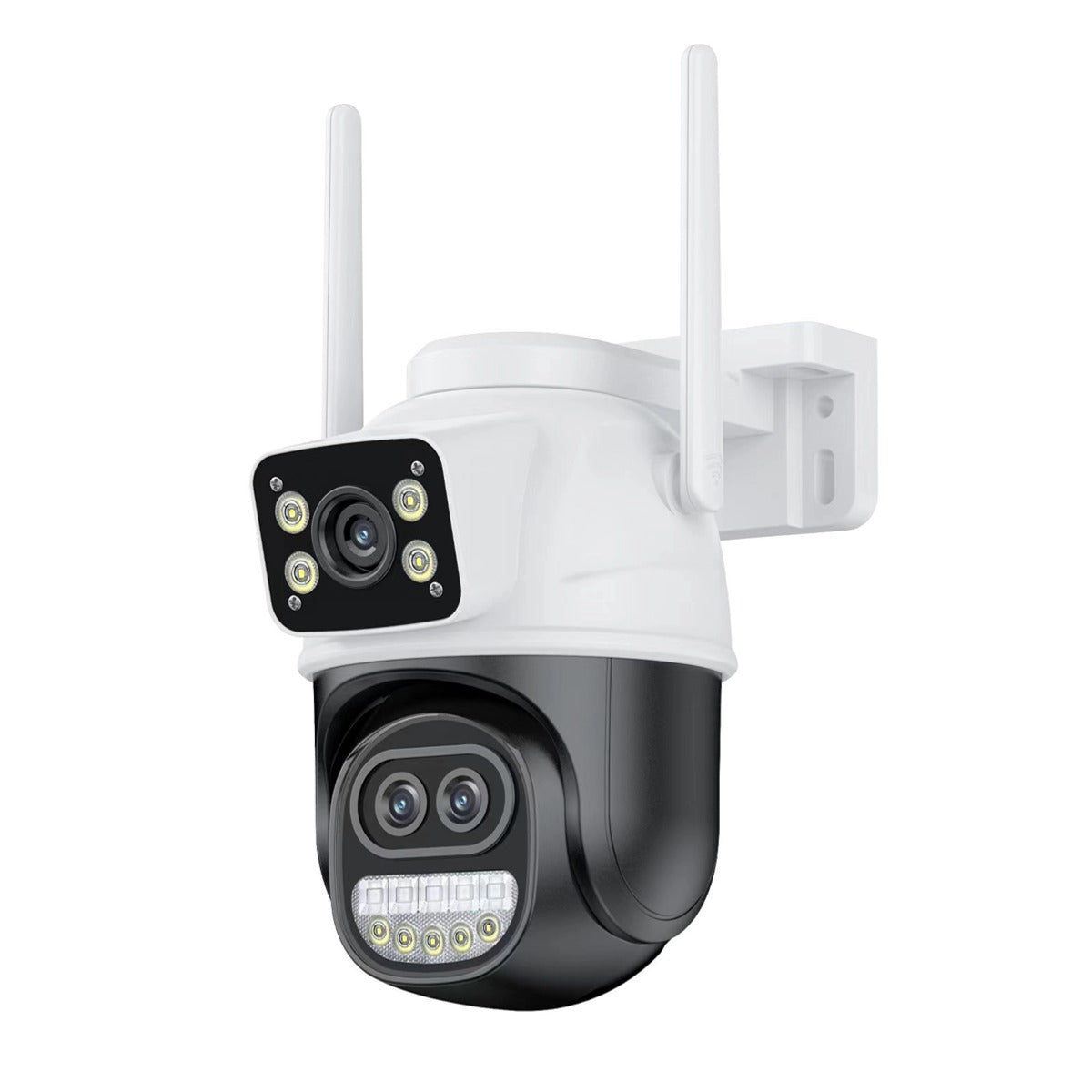 Caméra "Dual-Vision Pro" – Double Objectif, Zoom Hybride & Surveillance Intelligente 360°