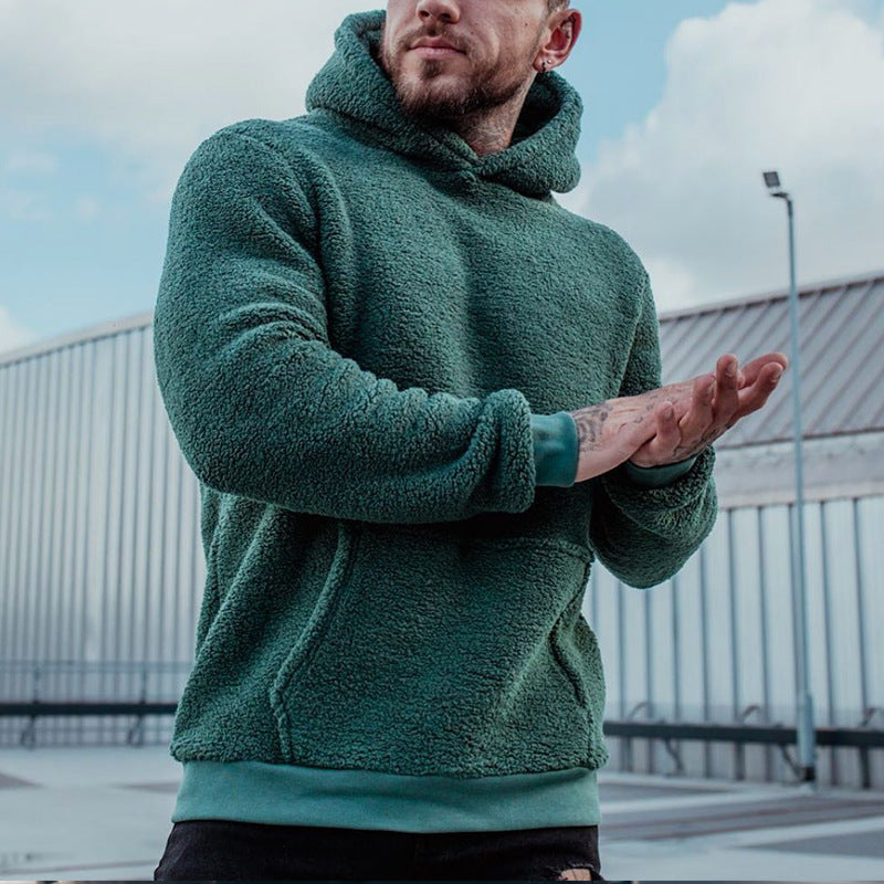 Hoodie "Teddy-Plush" – Sweat à Capuche Ultra-Doux & Grande Poche Kangourou