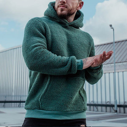 Hoodie "Teddy-Plush" – Sweat à Capuche Ultra-Doux & Grande Poche Kangourou