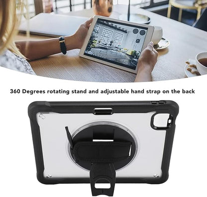 Étui pour tablette, housse de tablette anti-collision, housse de tablette anti-collision, empêche les chutes avec bandoulière pour iPad Pro12 pouces  (noir)