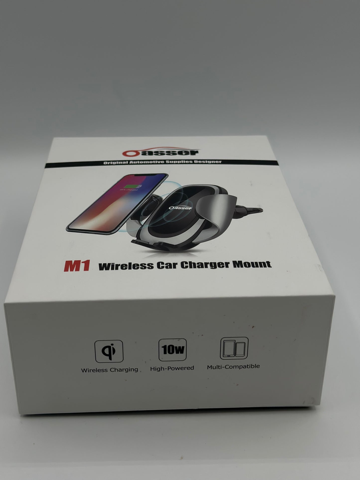 Oasser Chargeur Sans Fil de Voiture 10 W Chargeur à Induction de Voiture pour IPhone XS Max/XS/XR/X, IPhone 8/8 Plus, Nexus 7/6/5,