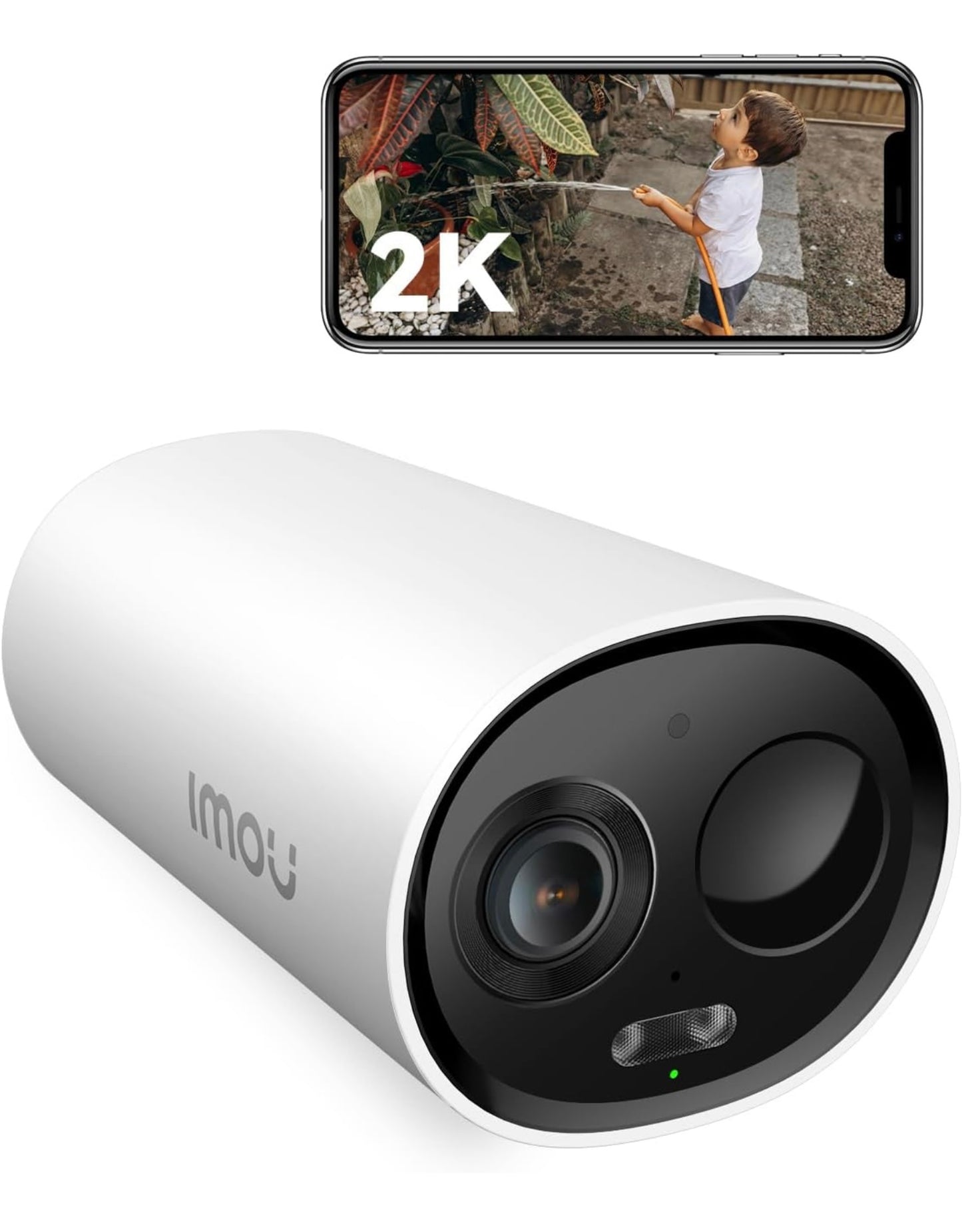 Imou 2K Caméra Surveillance WiFi Extérieur sans Fil Batterie, Caméra de Surveillance Extérieur, PIR & AI Détection Humaine, Vision Nocturne Couleur, Audio Bidirectionnel,Mode Privé,Sirène,Étanche IP66