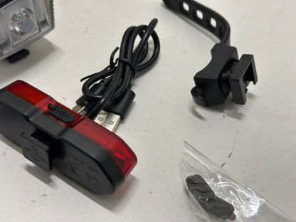 Petite lumière de vélo Rechargeable USB, lumière de vélo de Haute qualité, lumières de vélo pour la Conduite de Nuit, pour vélo Noir Atelier de réparation de vélo étanche