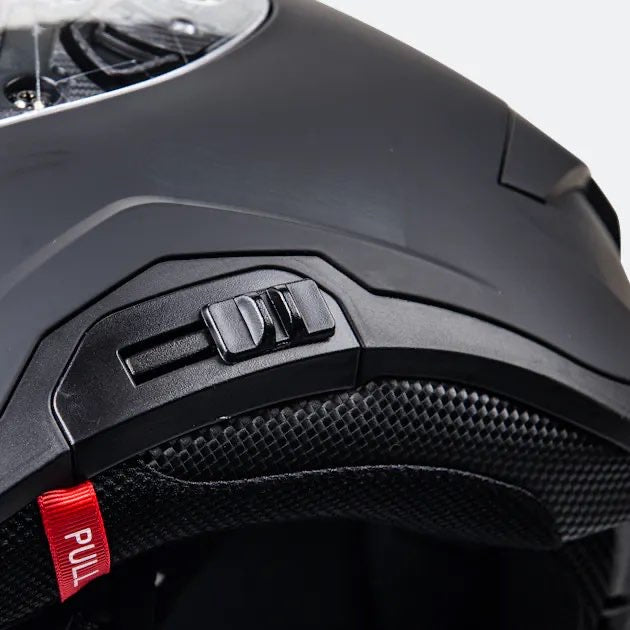 Ensemble Casque Intégral Course Raider Noir Mat + Intercom + Visière Teintée neuf