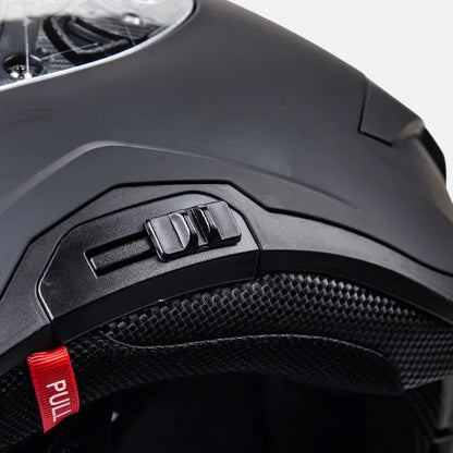Ensemble Casque Intégral Course Raider Noir Mat + Intercom + Visière Teintée neuf