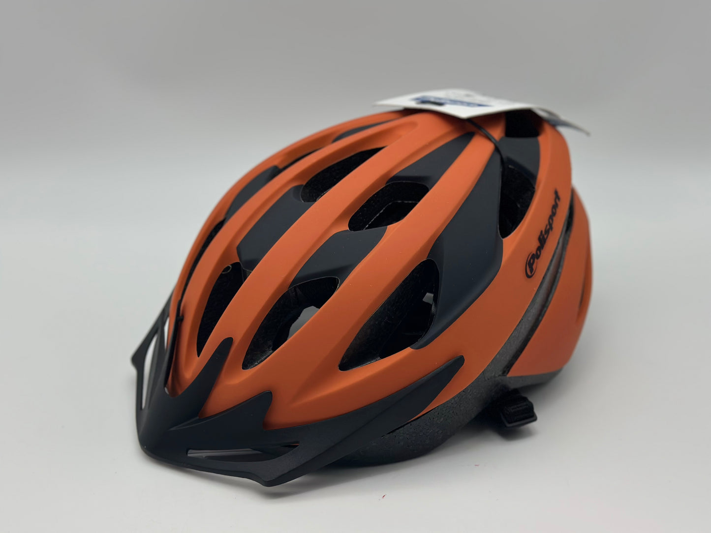 Motodak Casque Route/VTT polisport Sport Ride Orange Fluo/Noir Mat avec reglage Occipital 58/62