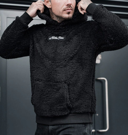 Hoodie "Teddy-Plush" – Sweat à Capuche Ultra-Doux & Grande Poche Kangourou