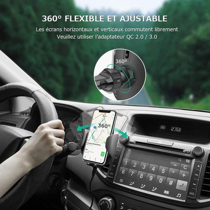 Oasser Chargeur Sans Fil de Voiture 10 W Chargeur à Induction de Voiture pour IPhone XS Max/XS/XR/X, IPhone 8/8 Plus, Nexus 7/6/5, Galaxy S9/S8/S8+/S7/S6 , Note 5 et Appareils Qi