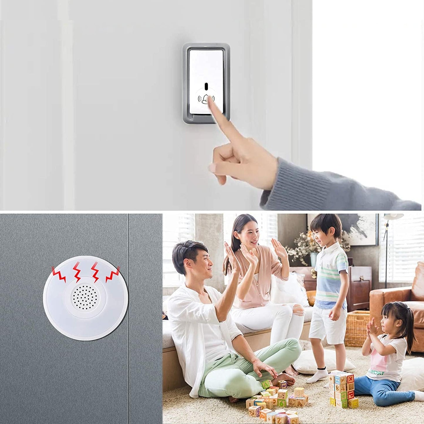 Sonnettes sans fil - doivent travailler avec notre système d'alarme de sécurité Smart Home, HUB Need, par AGSHome...