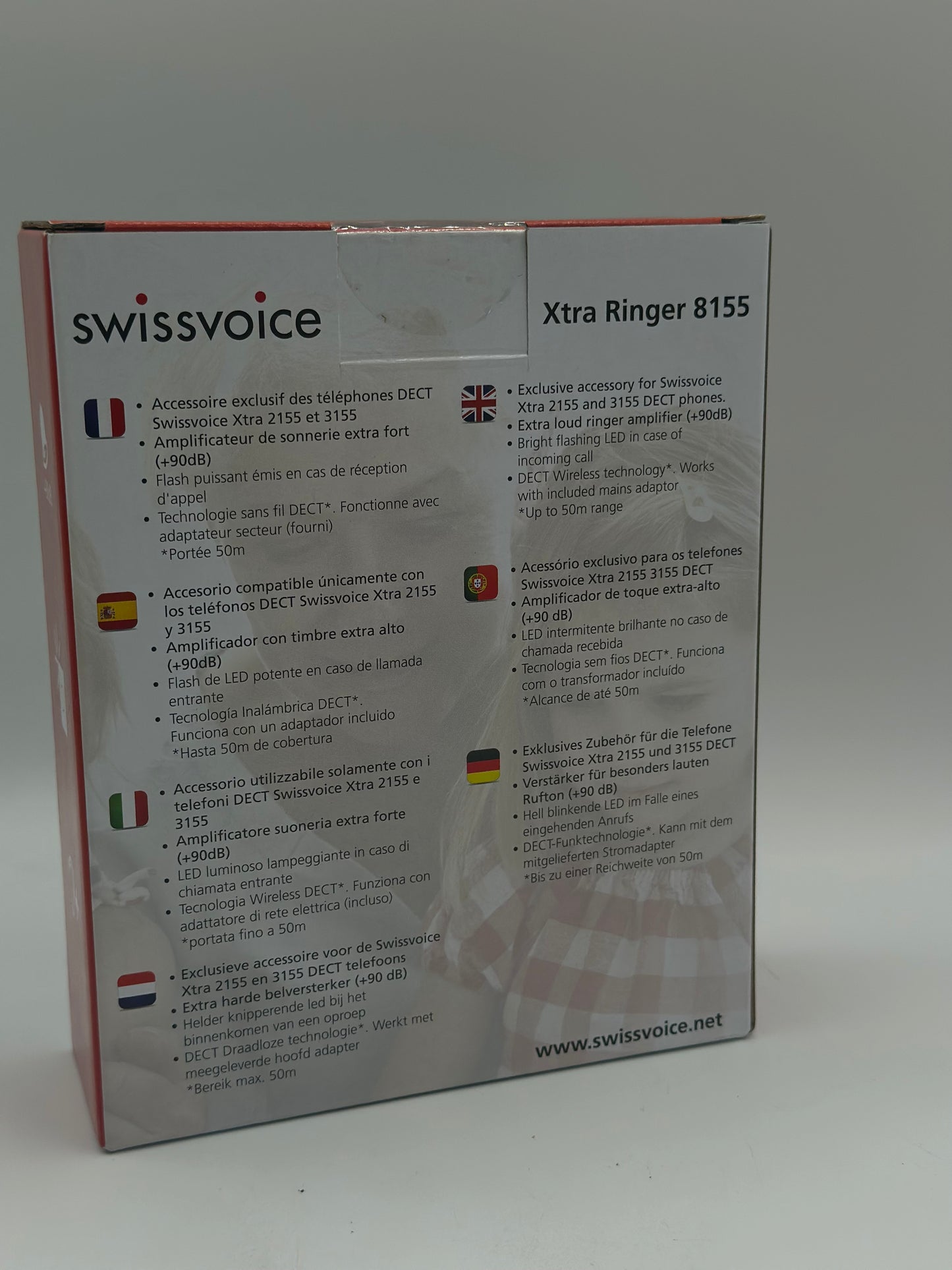 Swissvoice Avertisseur sonore dappel Acoustique, Optique Xtra Ringer 8155