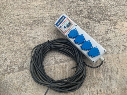 Cofret Rallonge électrique avec disjoncteur intégré et câble