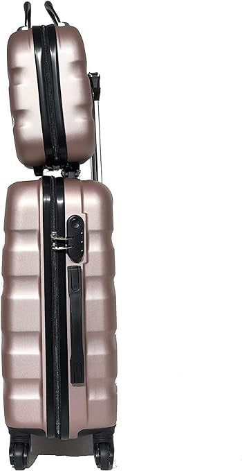 Valise Cabine avec Vanity, Marque Française (Champagne , Cabine & Vanity)