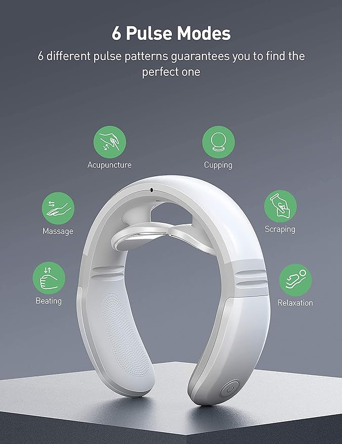 Masseur cervical, intelligent, portable, de voyage électrique comprenant 6 modes, Télécommande intel