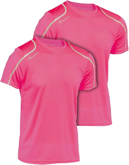 T-Shirt Technique pour Homme, Sport, Manches Courtes, Mesh | Vêtements de Sport d'été Respirants à séchage Rapide | Idéal pour la Salle de Sport, l'entraînement, Les Loisirs et Le Fitness