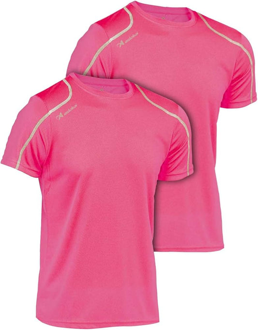 T-Shirt Technique pour Homme, Sport, Manches Courtes, Mesh | Vêtements de Sport d'été Respirants à séchage Rapide | Idéal pour la Salle de Sport, l'entraînement, Les Loisirs et Le Fitness