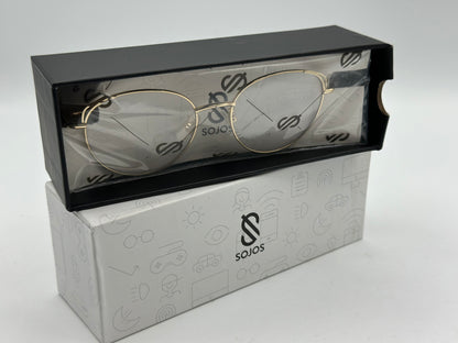 SOJOS Lunettes Anti-Lumière Bleue Oeil De Chat Branchée métal Pour Femmes She Young
