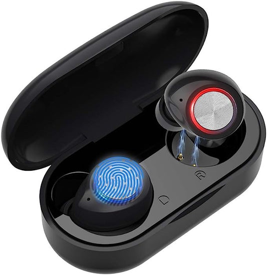 Écouteurs Bluetooth sans Fil 5.0 Réduction du Bruit Sports pour iOS Android Noir neuves