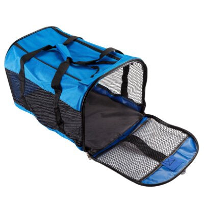 Sac de transport pour petit chien et chat bleu neuf