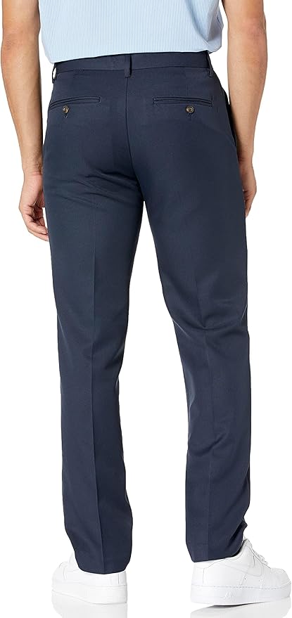 Amazon Essentials Pantalon de Costume Coupe Slim sans Pinces Homme