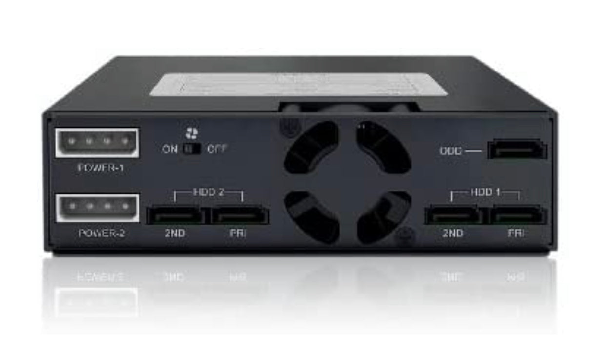RACK AMOVIBLE POUR 2 DISQUES DURS 2.5" SATA/SAS + 1 LECTEUR OPTIQUE SLIM DANS 1 BAIE 5.25" neuf