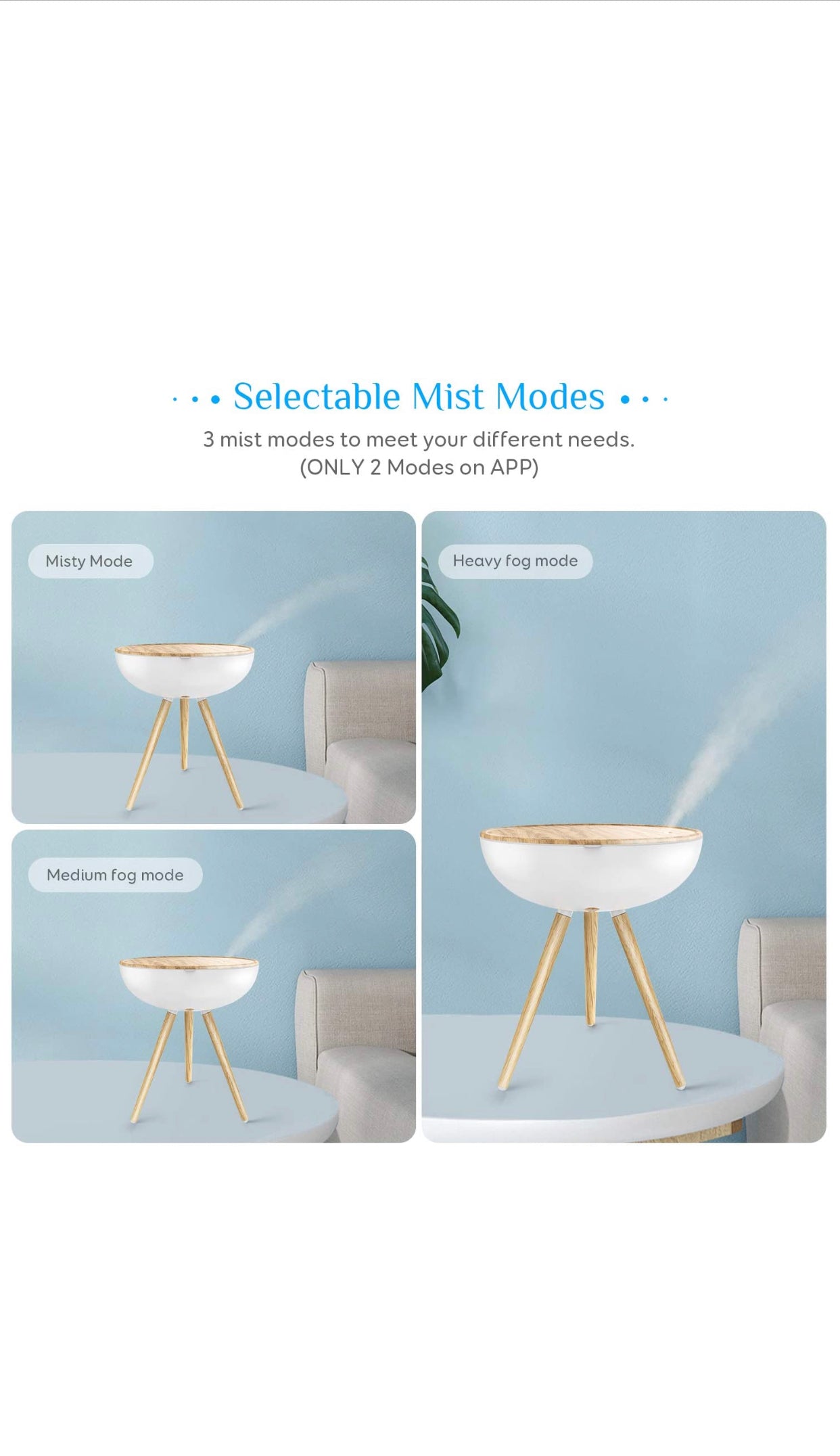 Diffuseur d'Huiles Essentielles Électrique 1000ml wifi compatible avec Alexa et Google home neuf
