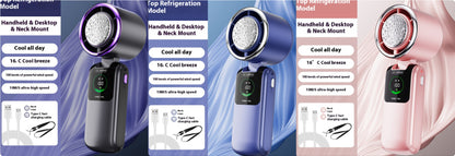 Mini Ventilateur Turbo "BreezeGo" – Rechargeable USB & 6 Vitesses