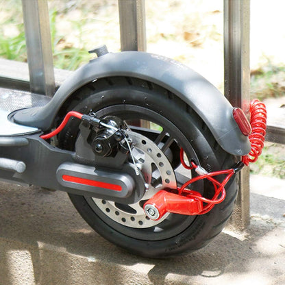 Serrure de Frein à Disque,Verrou de Frein à Disque en Fil d'acier pour Xiaomi M365 Trottinette électrique,Scooter Électrique Anti-Vol De Fil d'acier Antivol Disque Freins,Scooter Antivol sécurité