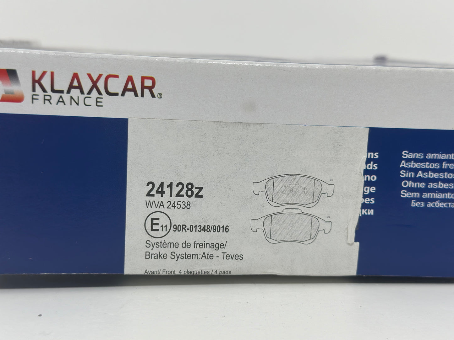 KIT DE PLAQUETTES DE FREIN, FREIN À DISQUE 24128Z
Référence 24128Z
Marque : KLAXCAR pour fiât, Renault, jeep
