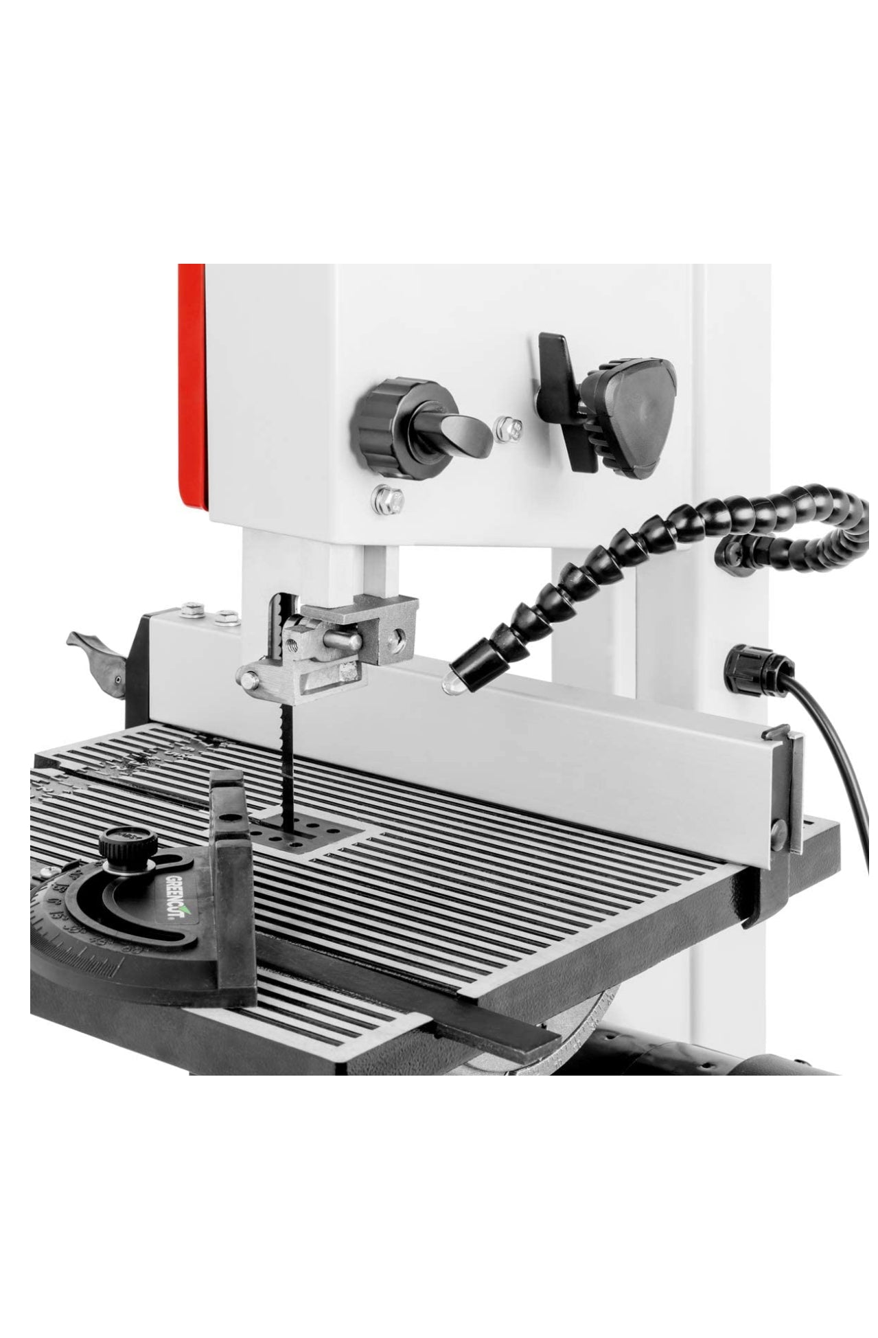 Scie à ruban 250W 1400rpm, 960m/min, table inclinable de haute précision à 45°
