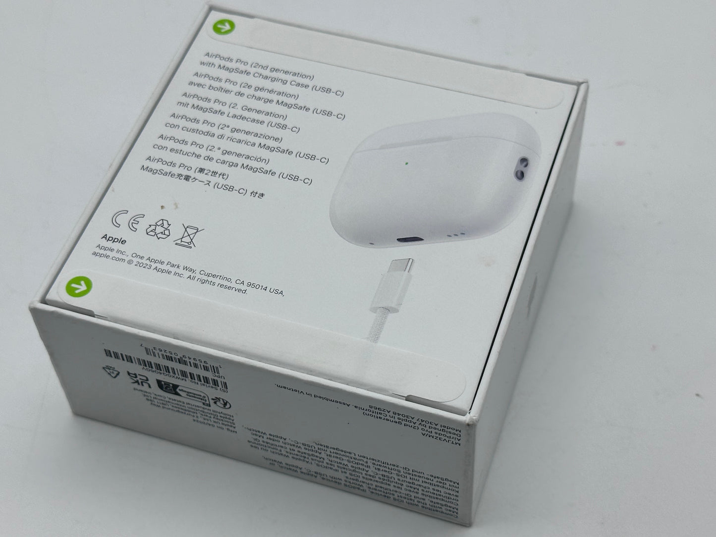 Apple AirPods Pro 2 Écouteurs sans Fil, Casques et écouteurs Bluetooth, Réduction Active du Bruit, Appareil auditif, Mode Transparence, Audio Spatial personnalisé, Son Haute-fidélité, Recharge USB-C ( origine Apple garantie)