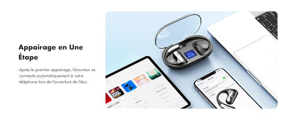 Écouteurs Bluetooth sans Fil Sport - Casque Conduction Osseuse pour Une Expérience Audio Supérieure neuf