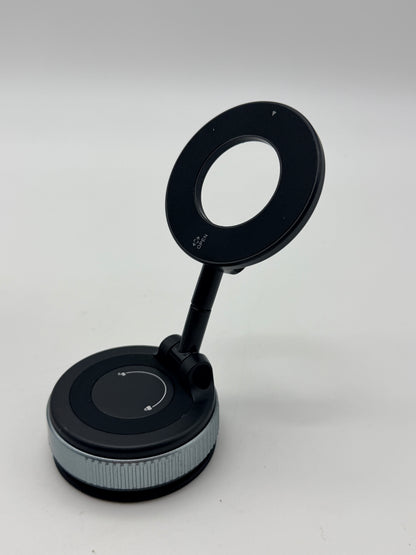 Support de téléphone, support de téléphone magnétique sous vide réglable à 360° Shopellox, support de téléphone mains libres pliable et rétractable pour maquillage/gymnase/miroir, adapté à tous les smartphones (noir)