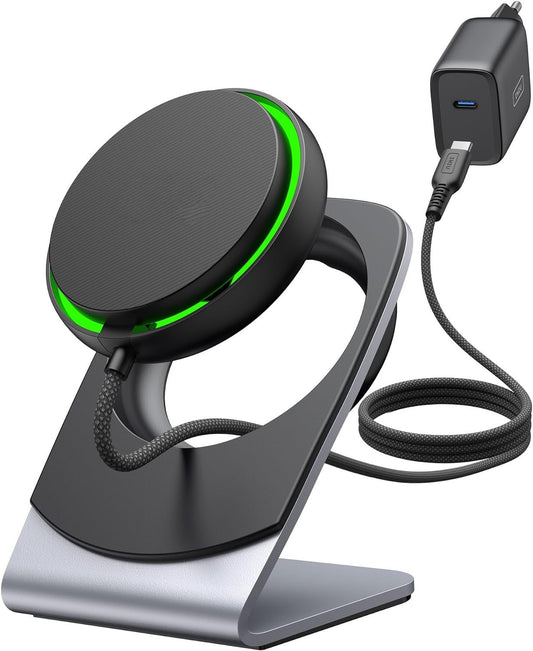 Chargeur Magsafe pour smartphone, 15W Wireless Induction, Magnétique sans Fil avec ventilateur