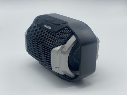 Philips Audio Enceinte Bluetooth portable SB300B/00 (Basses volumineuses, Bluetooth, lumière multicolore, fonction mains-libres, anti-chocs et étanche) Noir