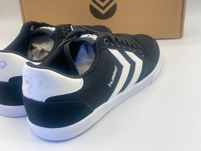 HUMMEL  Bas Haut Baskets à Lacets en Noir Blanc Taille 42