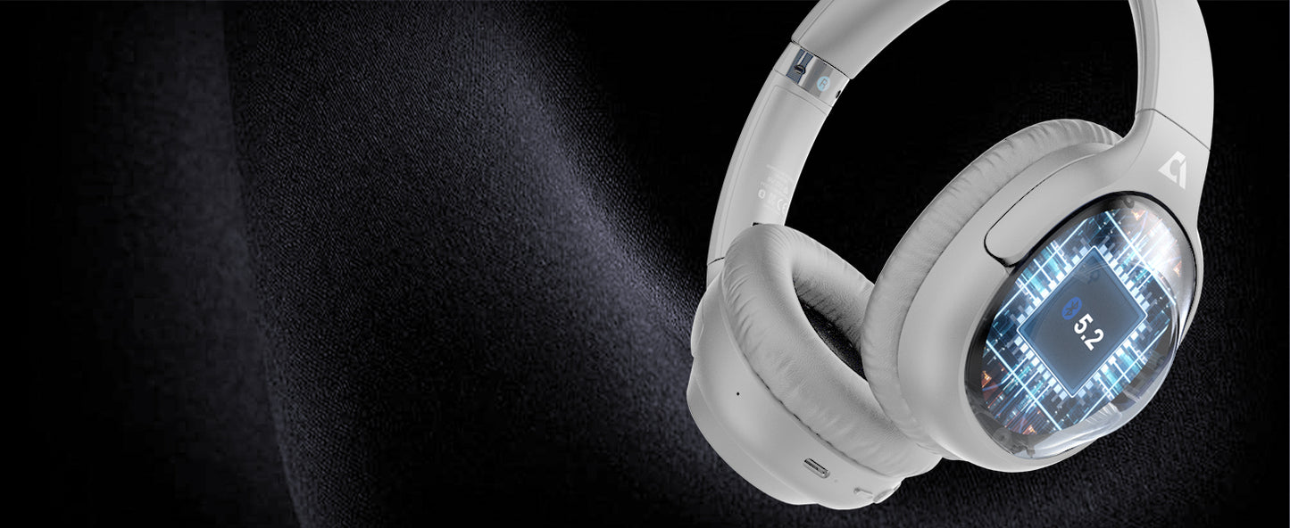 Casque Bluetooth sans Fil top qualité Reducteur de Bruit Active 75 Heures totalement neuf (gris)
