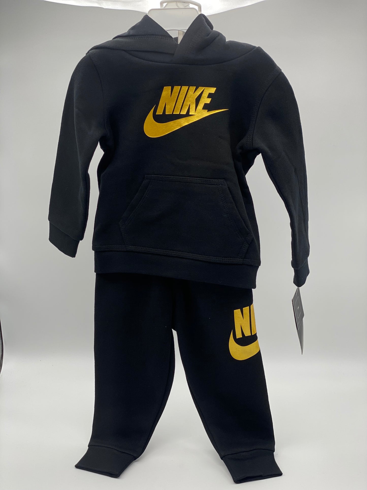 Nike Bébé Survêtement Veste Et Pantalon Noir/or Authentique 24cm