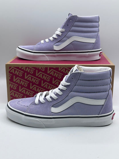 Vans Sk8-hi Baskets violet tulipe/blanc véritable, pointure femme et homme