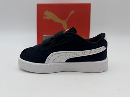 PUMA Mixte bébé Club II V INF Sneaker, Black White Gold, 21 EU