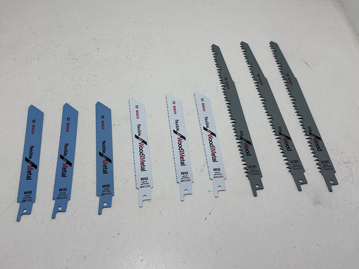 Bosch Accessories Set de 9 Lames de scie sabre pour démolition + boite de rangement 925 vf