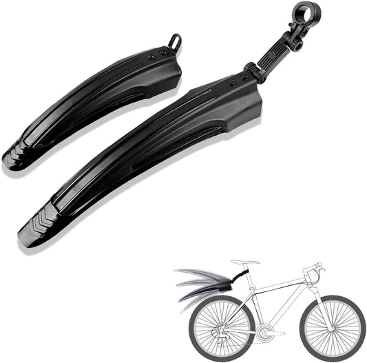 Garde-Boue de Vélo,Fit pour VTT 20/22/24/26,Rétractable pour Vélo de Montagne Garde-Boue Avant Et Arrière Garde-Boue Réglable Portable
