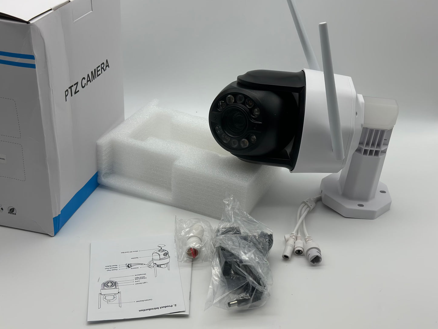 Caméra de Surveillance PTZ WiFi 5MP, zoom optique 20X, détection humaine AI & suivi automatique neuf