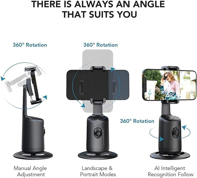 Stabilisateur Auto suivi automatique Gimbal 360° Rotation TréPied pour Live Streaming neuf