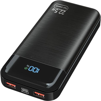Power Bank 27,000mAh Recharge Rapide Batterie externe 3A USB C  flambant neuf