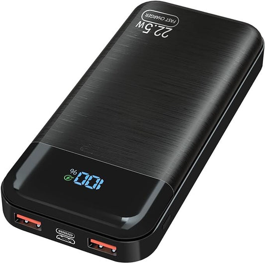 Power Bank 27,000mAh Recharge Rapide Batterie externe 3A USB C  flambant neuf