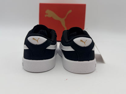 PUMA Mixte bébé Club II V INF Sneaker, Black White Gold, 21 EU