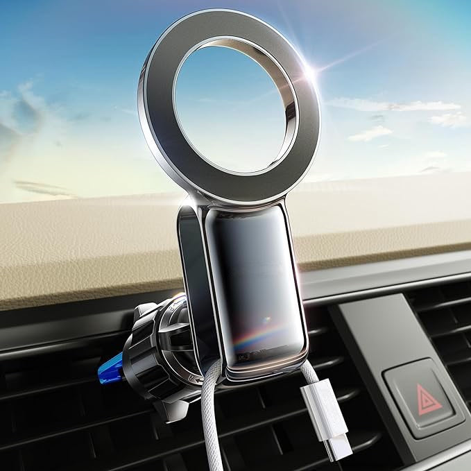 Support Téléphone pour Voiture Magsafe, Clip Améliorer 2024 (30 Super Aimants Puissants) neuf