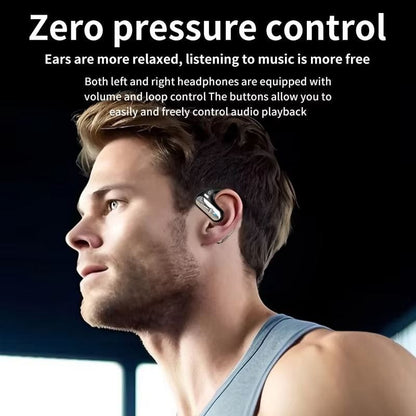 Écouteurs Bluetooth , en noir, driver de 16 mm pour un son puissant, microphone avec un angle de 85º et design Open Ear