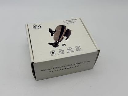 Support de téléphone portable à serrage automatique pour téléphone de voiture DM Support de téléphone portable pour chargeur sans fil de voiture Batterie intégrée Compatible avec iPhone Xs Max/XR/XS/X/8 Plus, Samsung Galaxy S10/S10 Plus/S9/S8/S7/Note 9 10