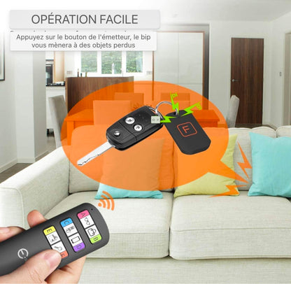 Esky Key Finder, détecteur de clés sans fil avec 6 récepteurs, RF Object Finder, Article Tracker, Animal de compagnie Tracker, Portefeuille Tracker, Bonne idée pour retrouver vos objets perdus